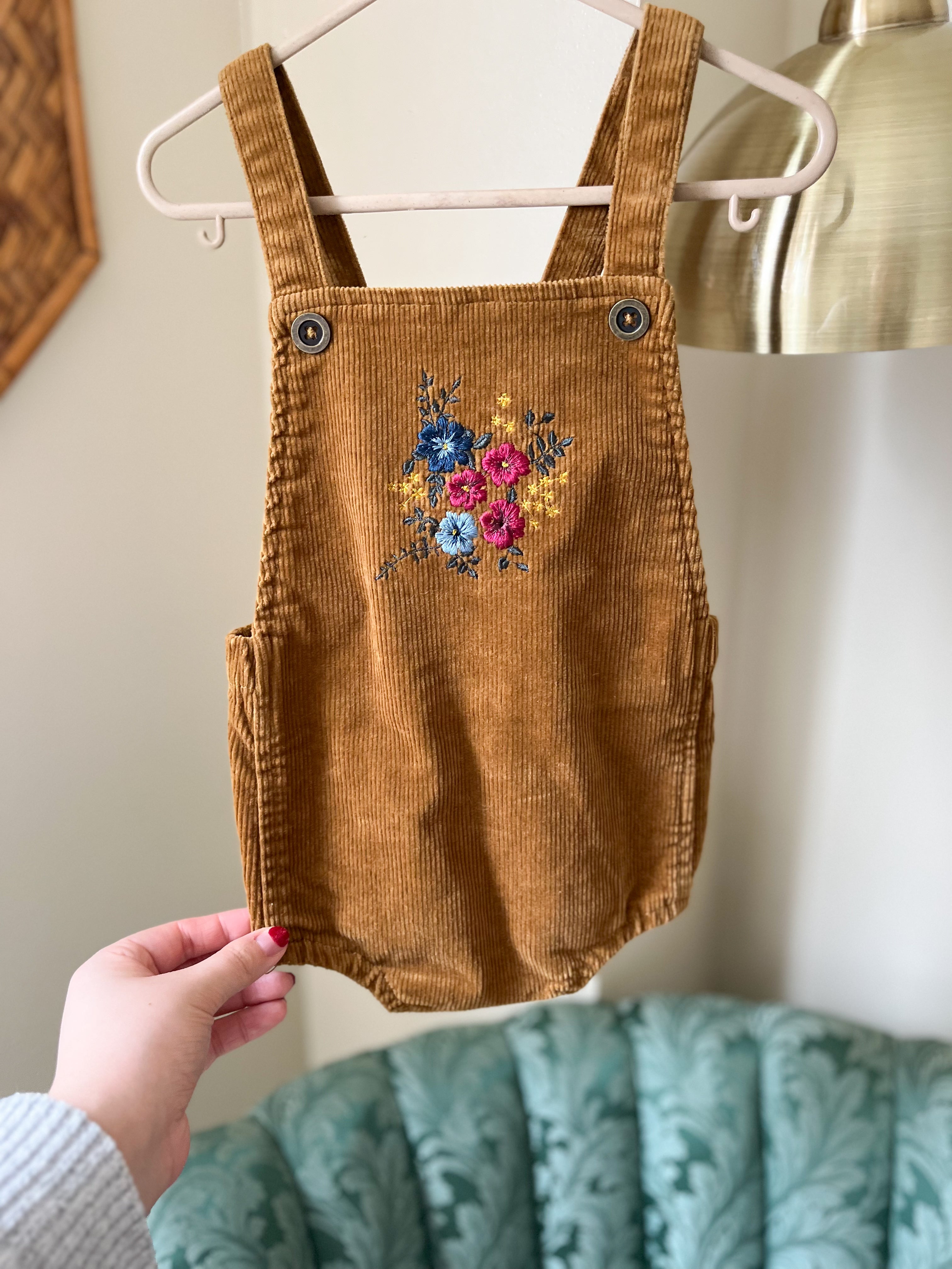 Jamie Kay || Overall Romper || 2Y