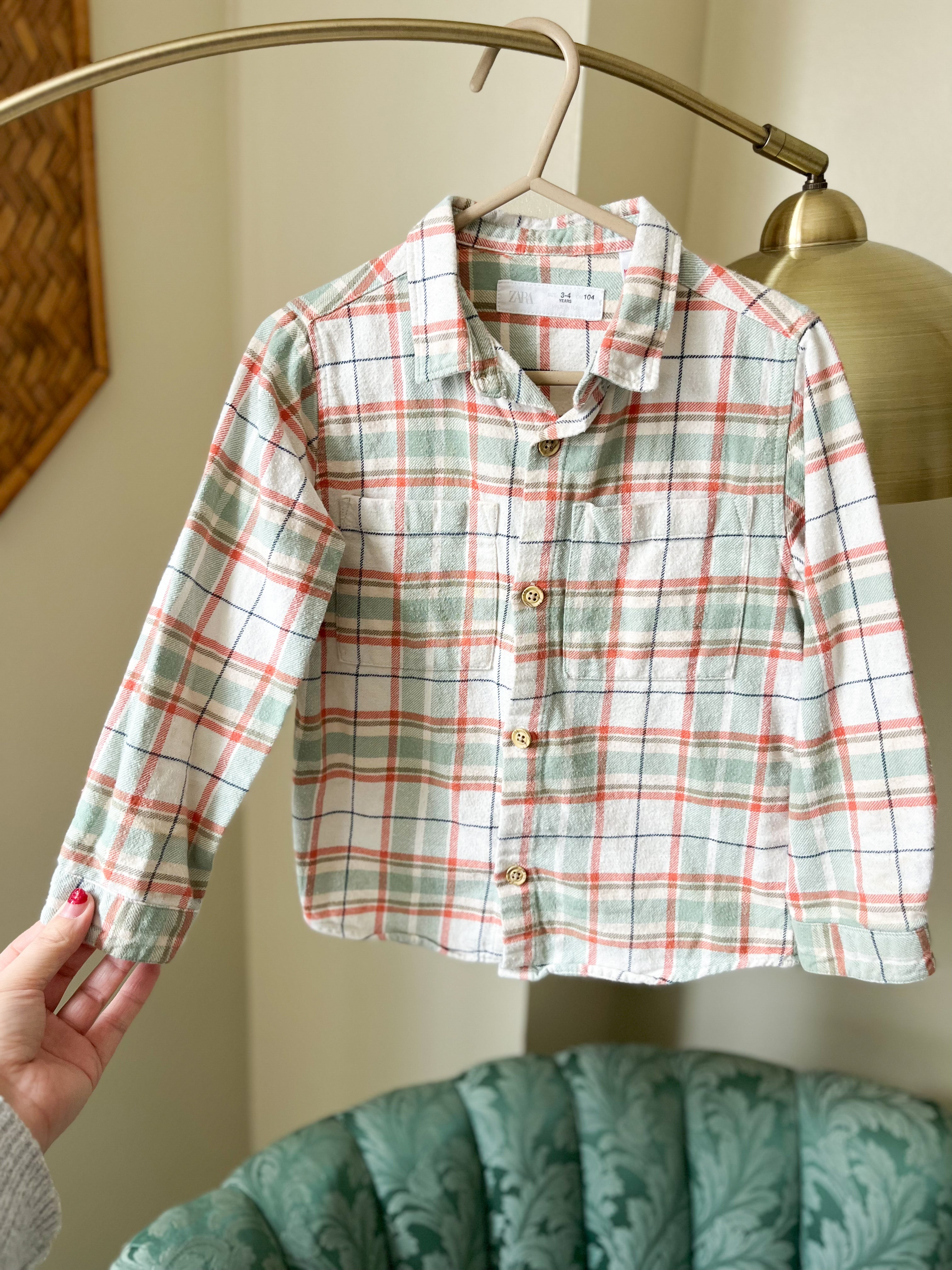 Zara || button up top || 3-4Y