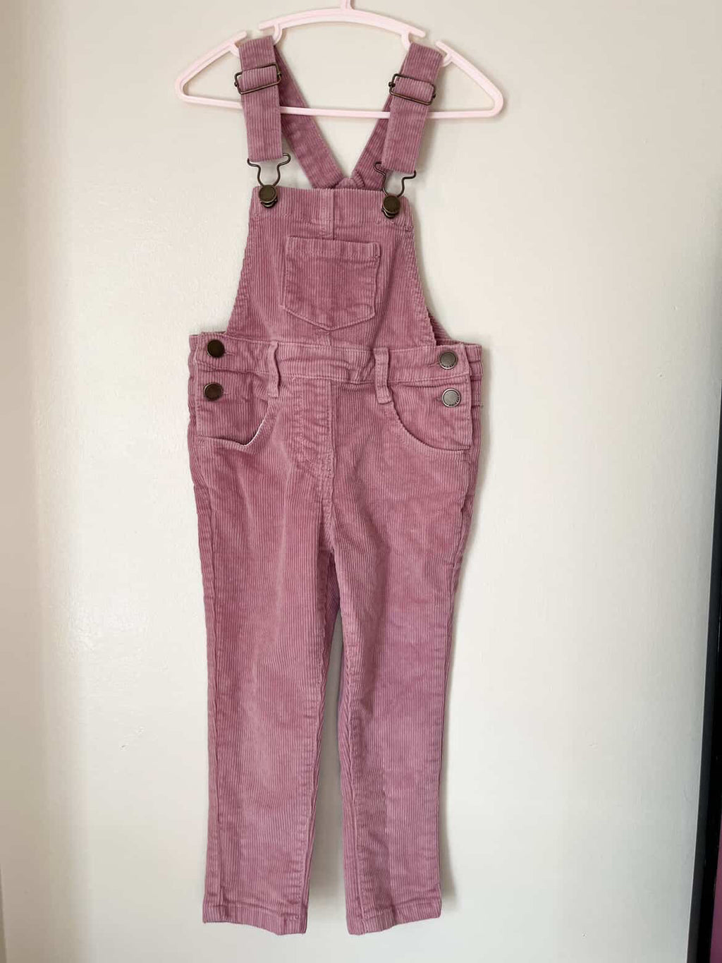 Jamie Kay || Pink/Purple Corduroy Overalls || 3Y