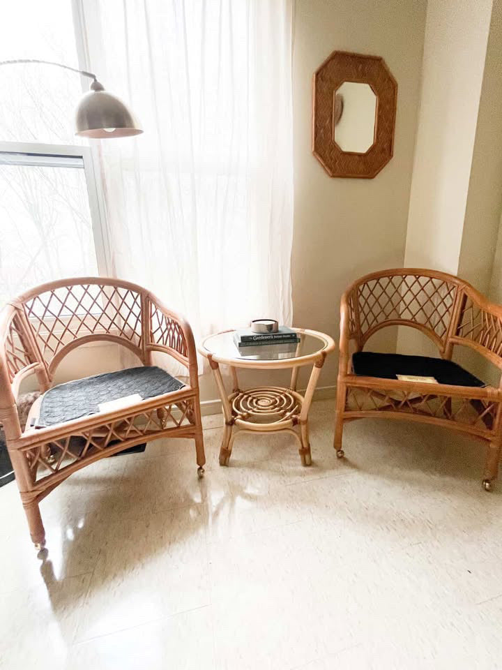 Wicker By Henry Link || Two Wicker Chairs