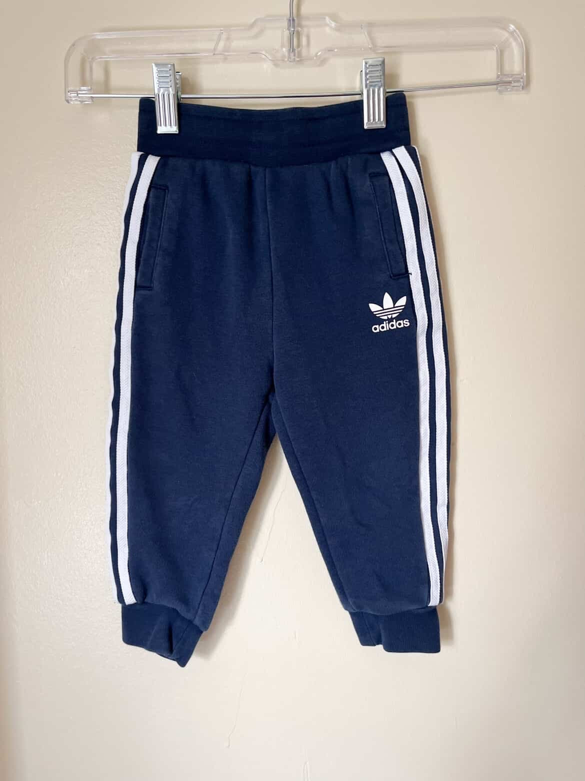 Adidas || Navy Joggers || 12-18m