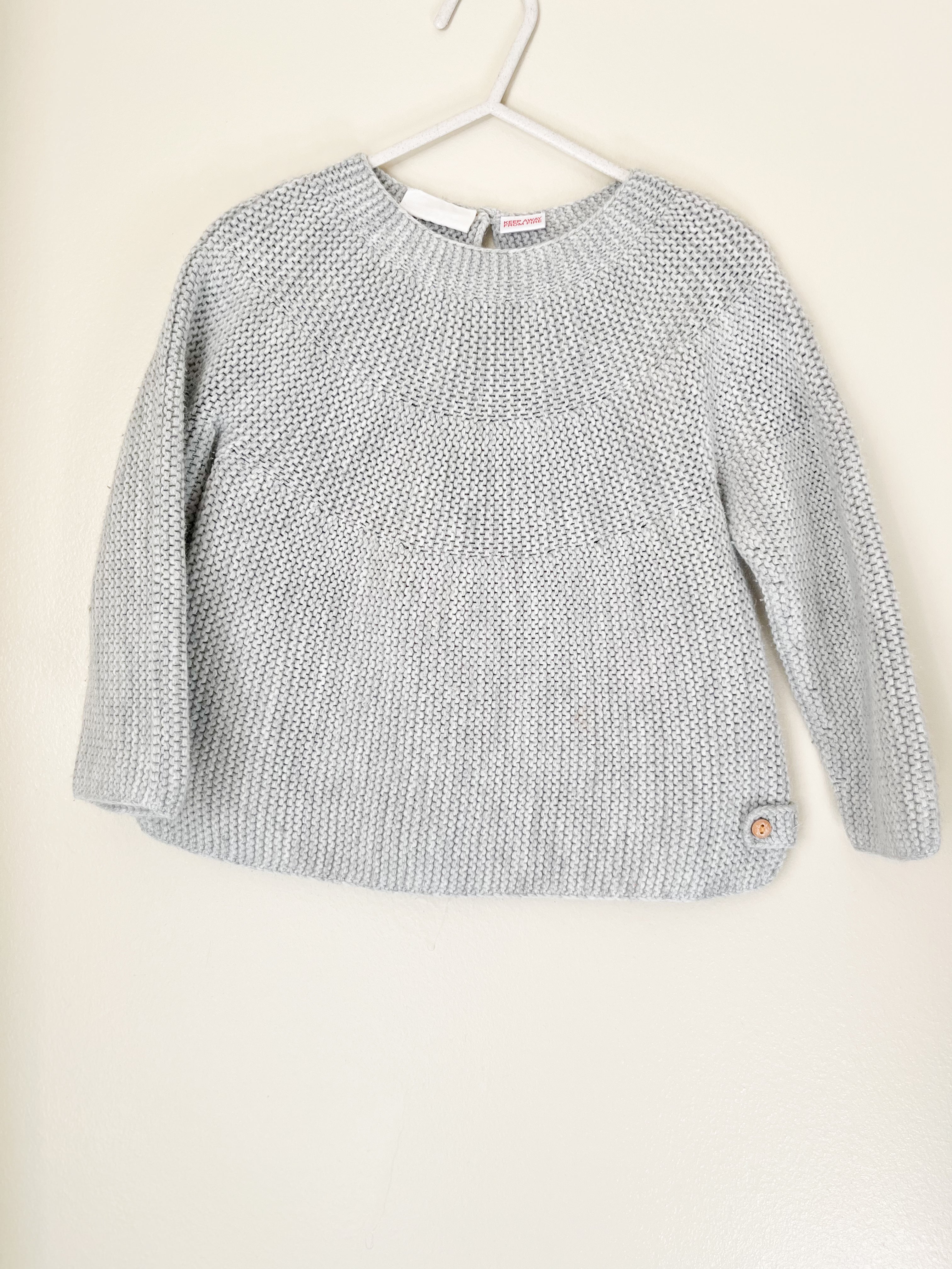 Zara || knit sweater in grey || 18-24m