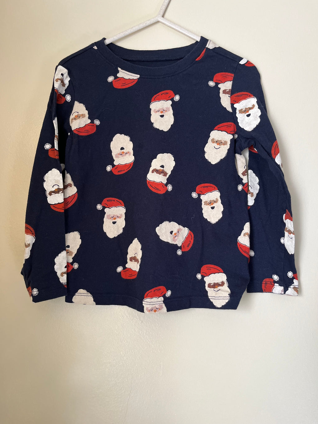 Old Navy || Santa Long Sleeve in Navy || 4Y
