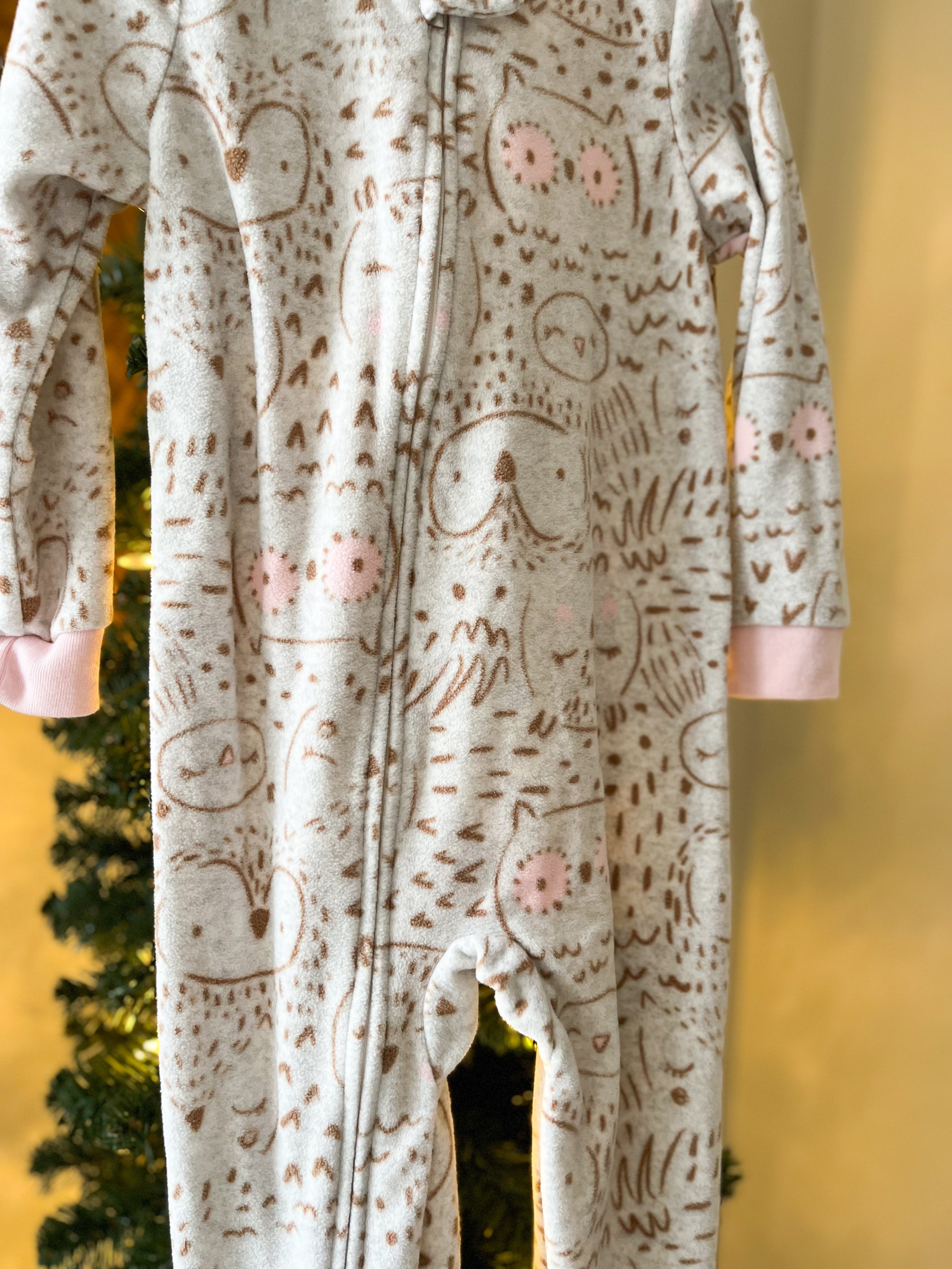 Carters || Owl Fleece Pjs || 3Y
