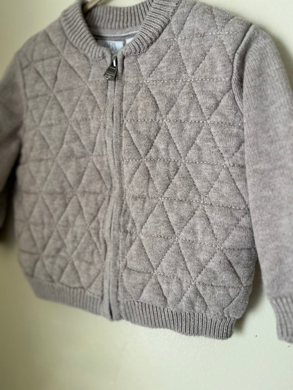 Zara || Beige Sweater Jacket || 12-18m
